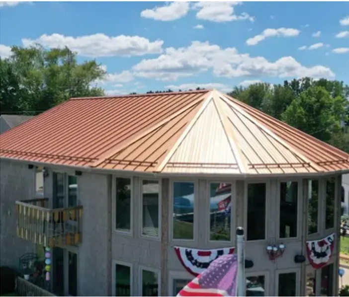Tarping and dry-in on a Greencastle commercial roof